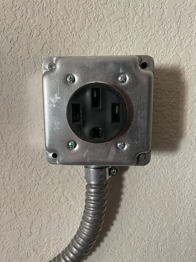 NEMA 14-50 outlet installed for Electrical Panel Upgrade in Piedmont